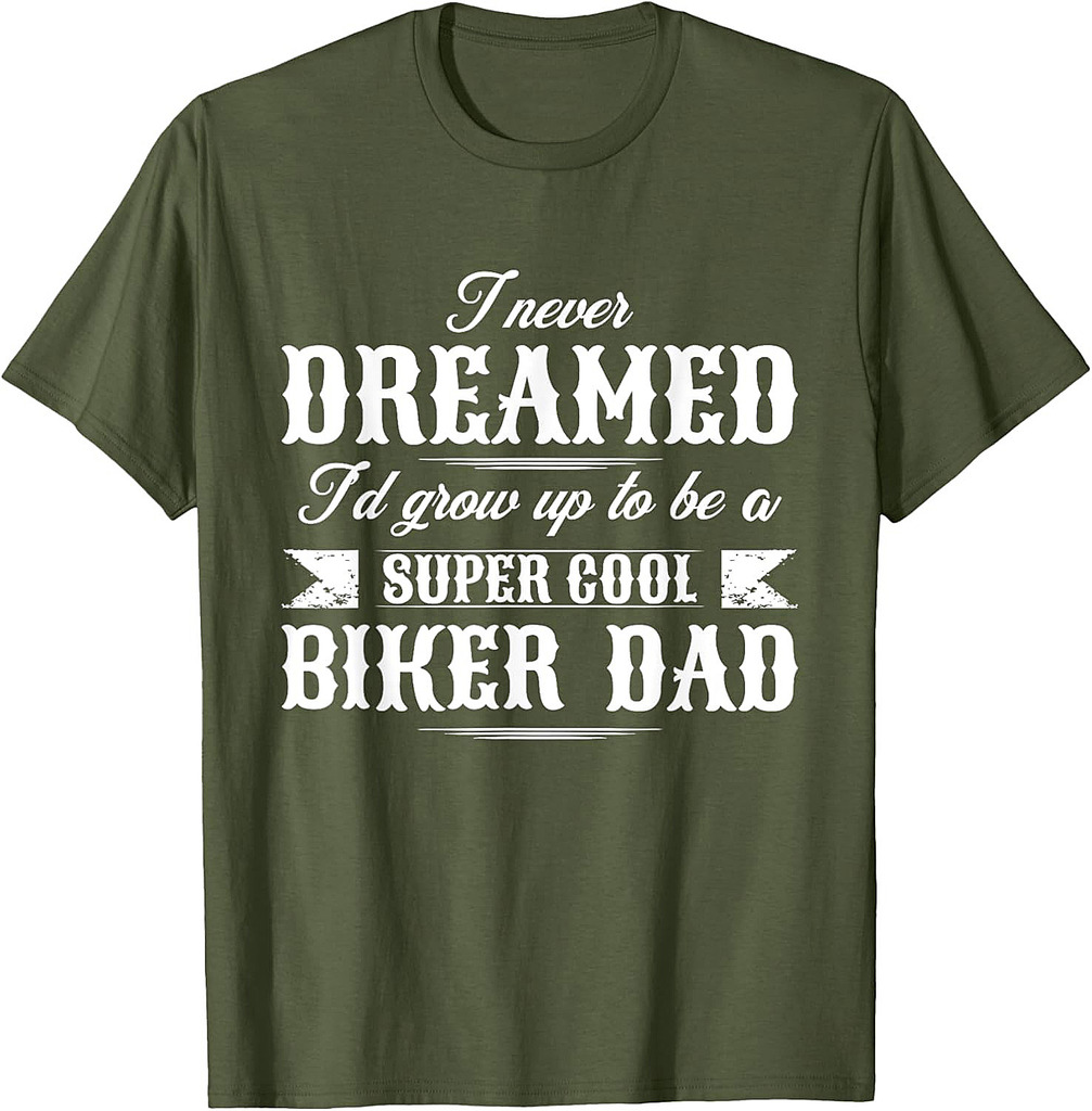 Motorcycle Dad Biker Vintage Father T-Shirt