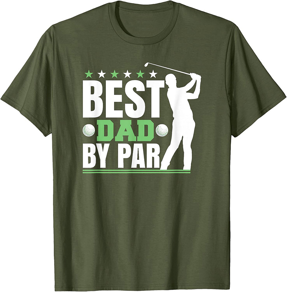 Golfer Men Golfing Dad Fathers Day Golf T-Shirt