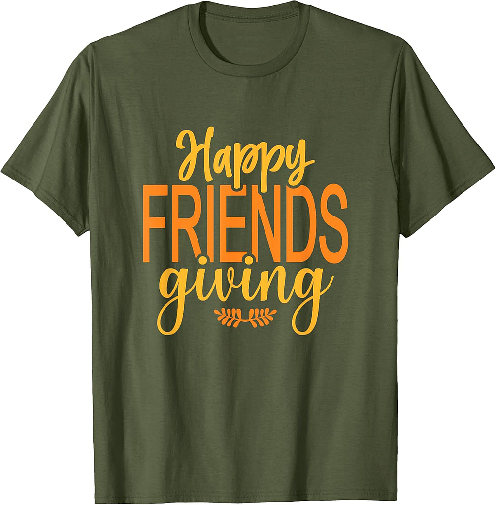 Happy Friendsgiving Squad Funny Thanksgiving 2025 T-Shirt