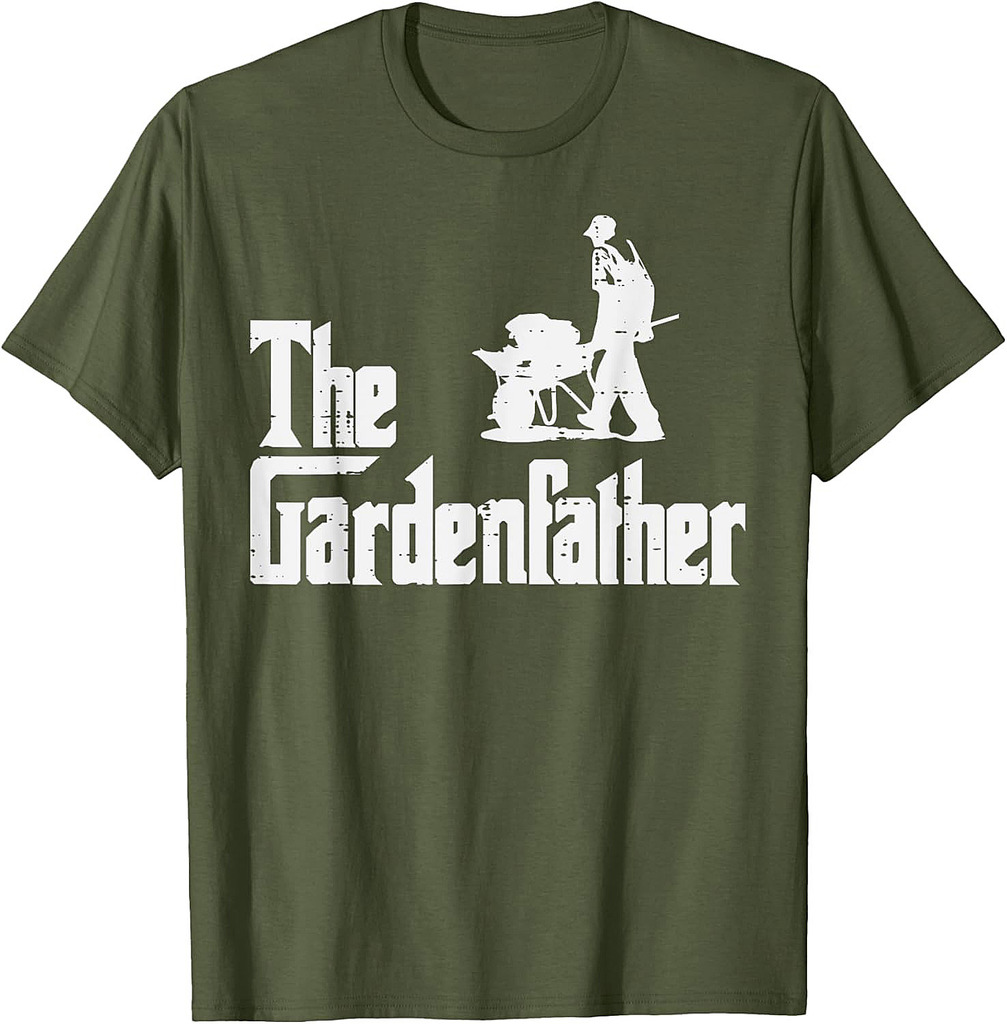 Gardening The Gardenfather Funny Movie Pun Fathers Day T-Shirt
