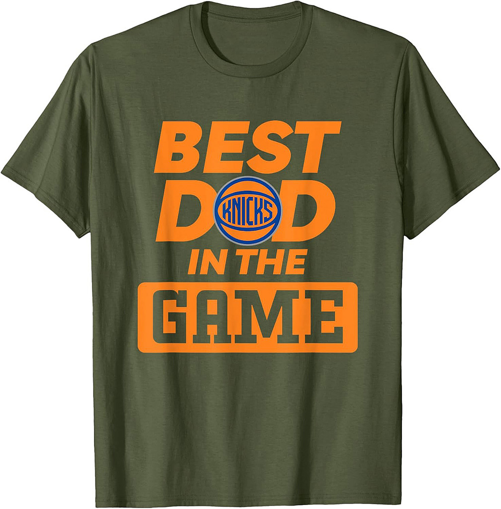 NBA Father's Day Best Dad In The Game Knicks Logo T-Shirt