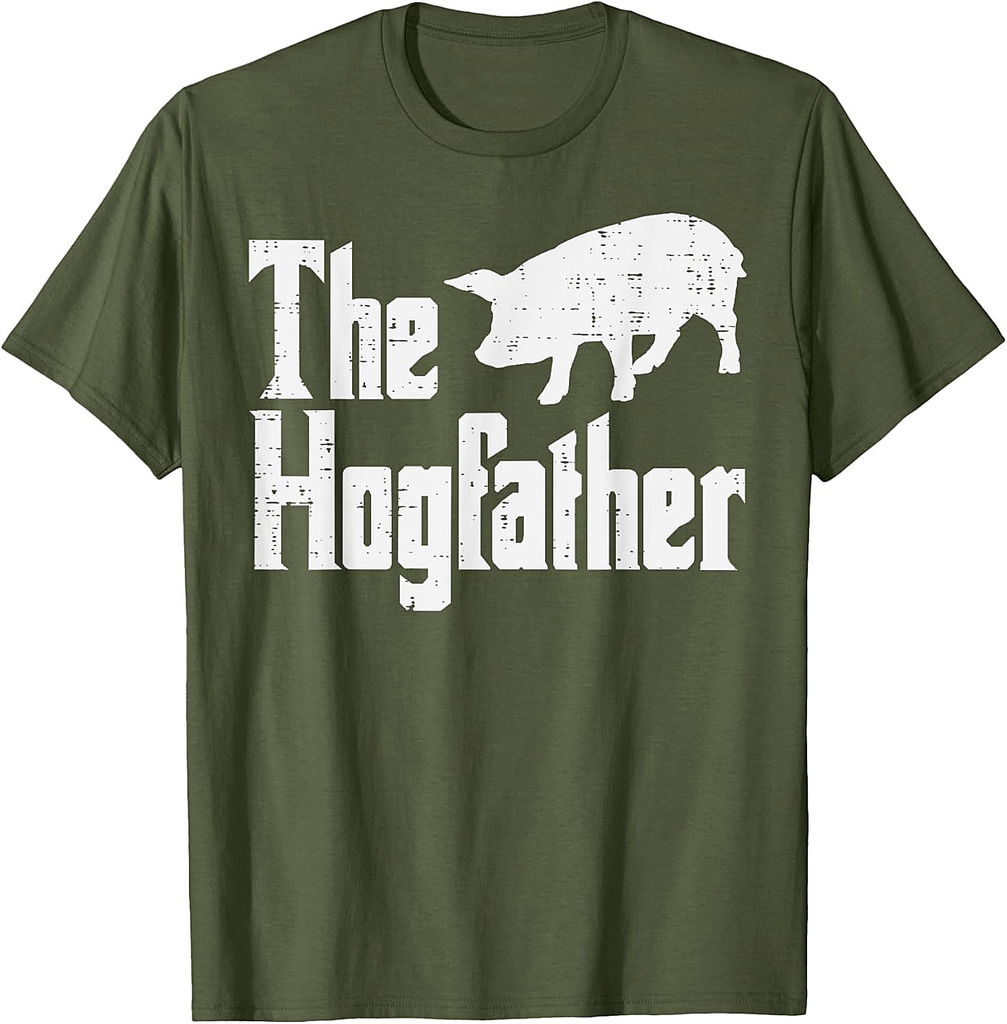 Pig The Hogfather Funny Hog Dad Fathers Day Parody Papa T-Shirt