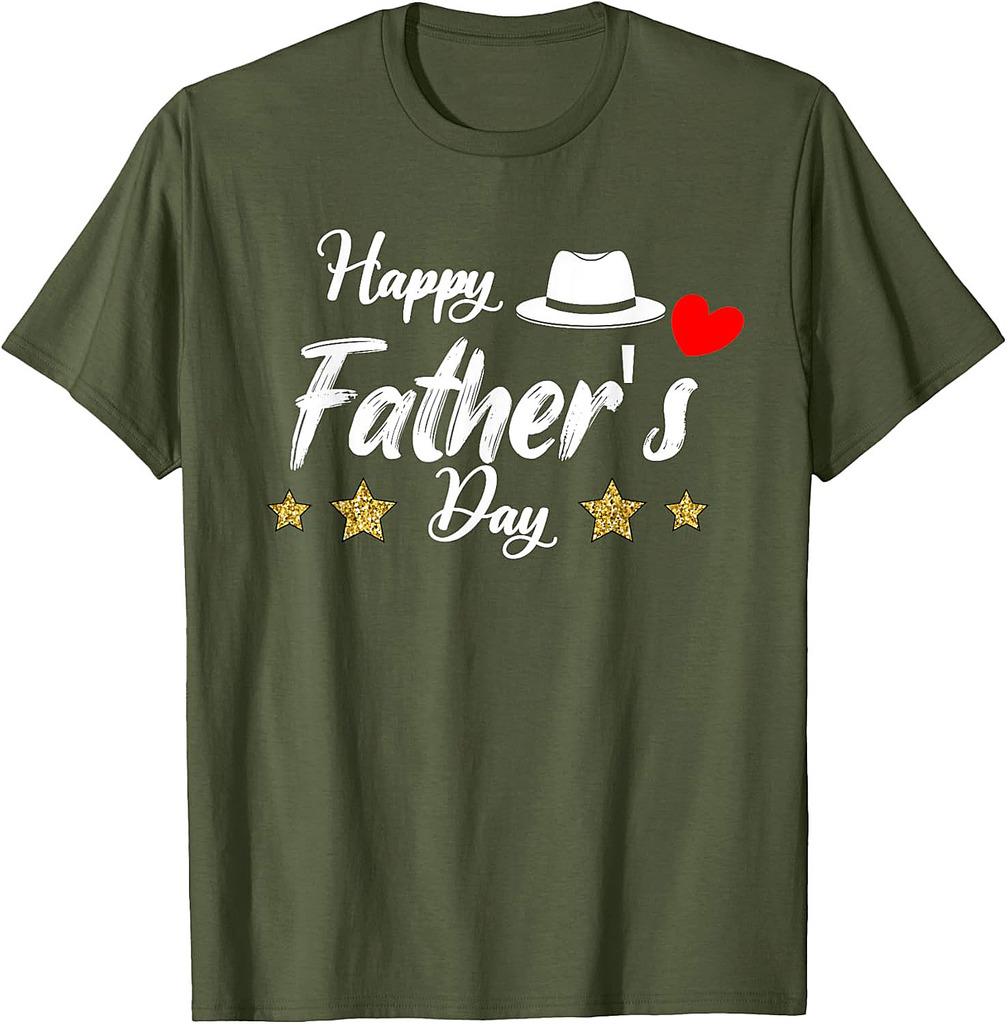 Happy Father's Day Tshirt for Men Dad Grandpa Love T-Shirt