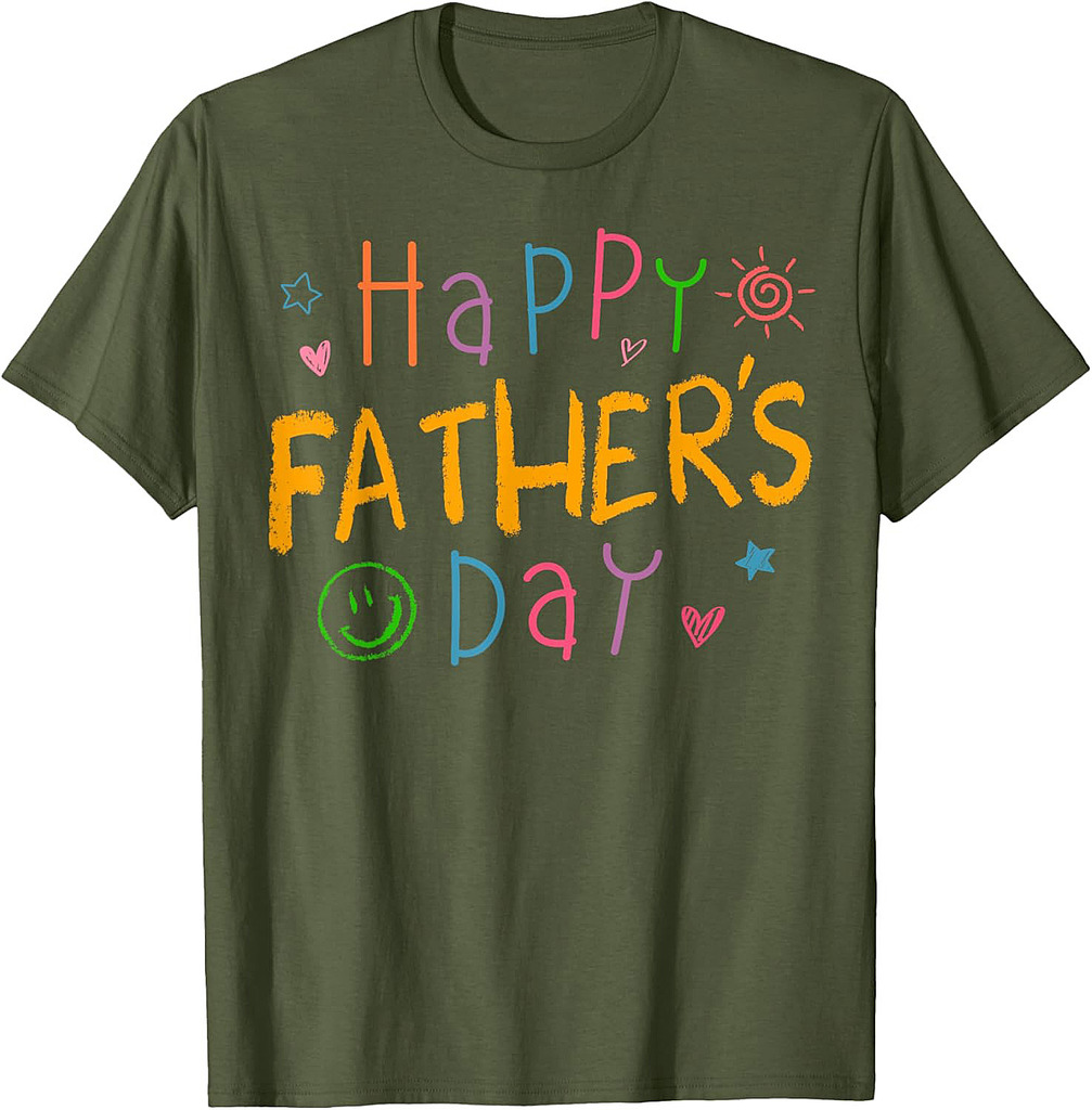 Happy Fathers Day Shirt For Toddler Baby Kids Saying For Dad T-Shirt