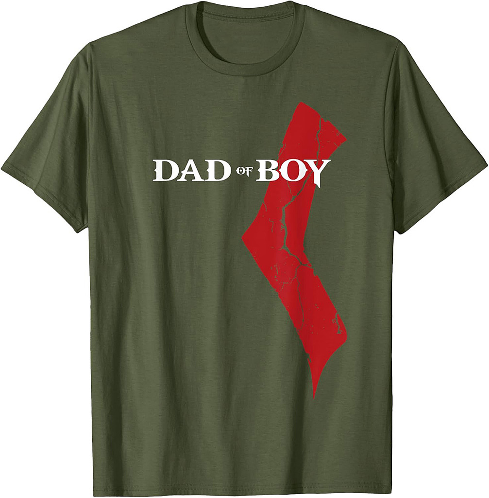 God of Boy  Dad Video Game Tshirt Father's Day Edition T-Shirt
