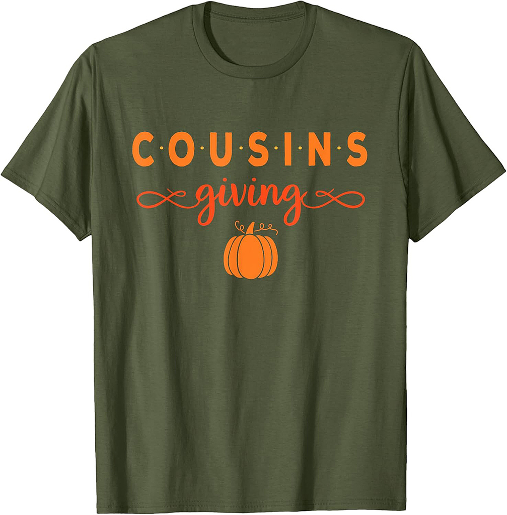 Thanksgiving Shirt for Cousins Giving Boys Girl Family T-Shirt