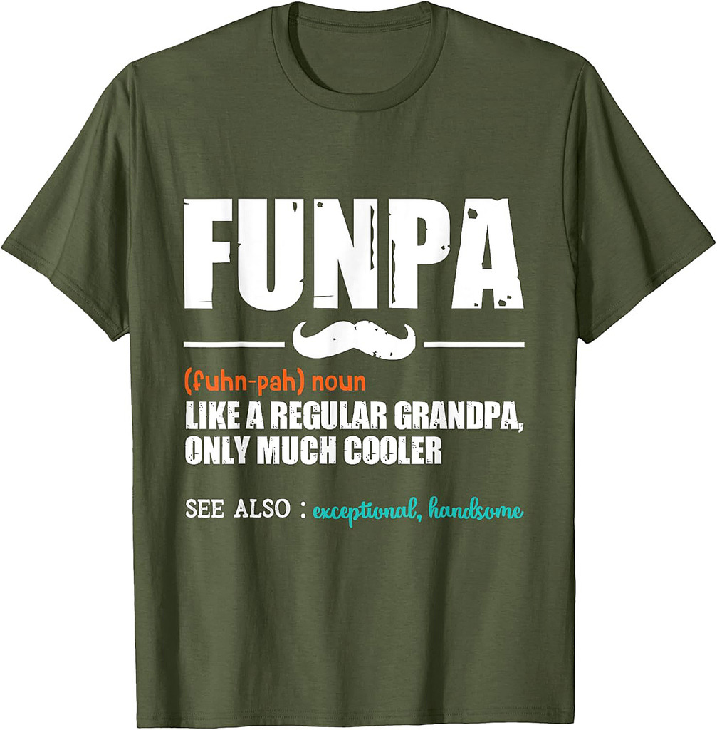 FUNPA Like A Regular Grandpa  Dad Definition  Father's Day T-Shirt