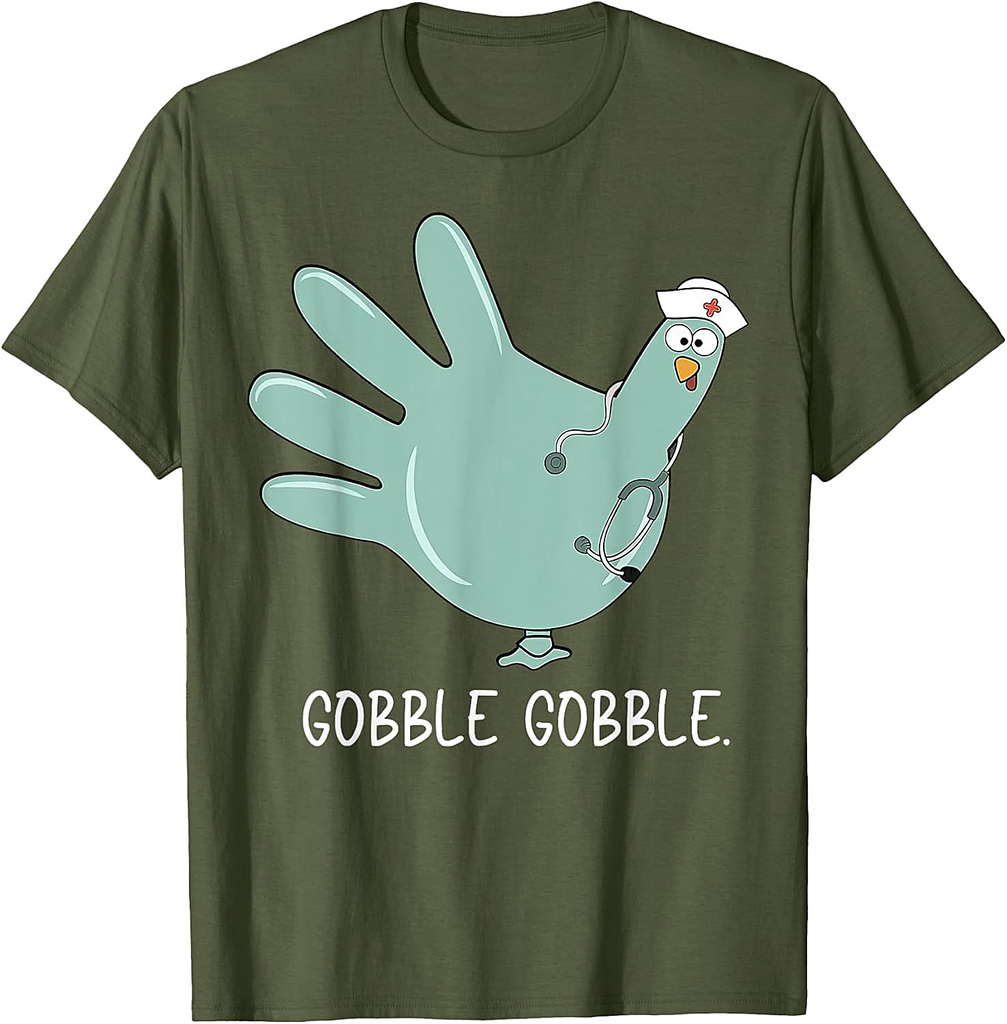 Turkey Glove Nurse Thanksgiving T-Shirt