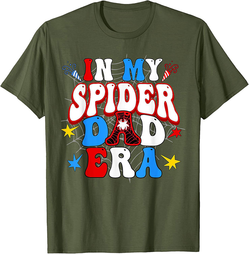 In My Spider Dad Era Birthday Matching Family Fathers Day T-Shirt