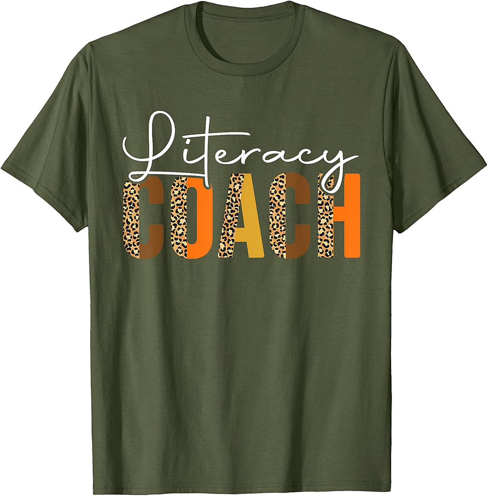 Autumn Fall Literacy Coach Shirt, Thanksgiving Leopard Squad T-Shirt