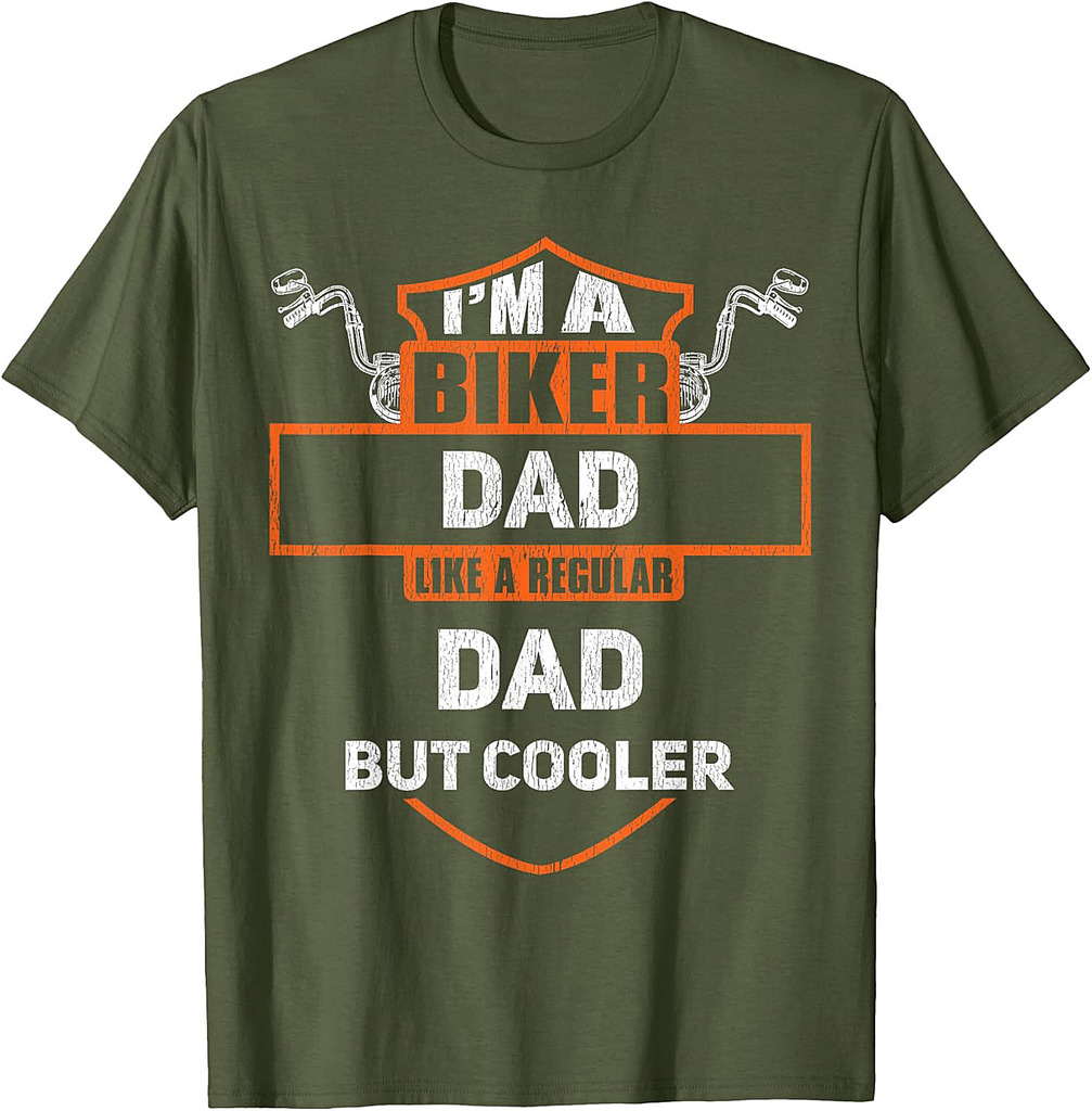 Biker Dad Funny Motorcycle Rider I'm A Biker Dad T-Shirt