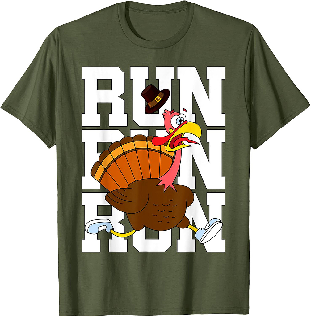 Turkey Run Costume Thanksgiving Running Turkey Trot T-Shirt