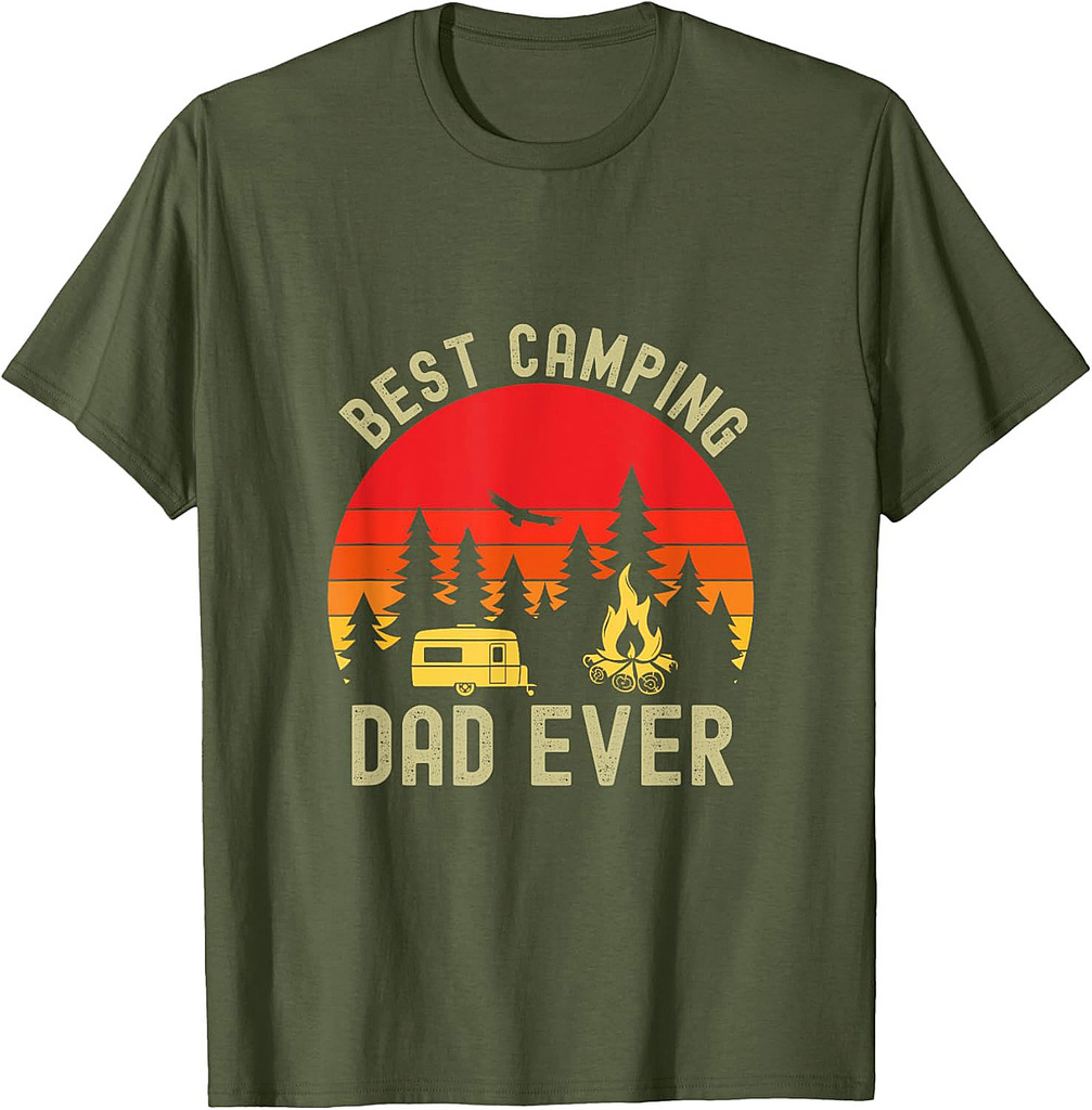 Best Camping Dad Ever Camping Father's Day T-Shirt