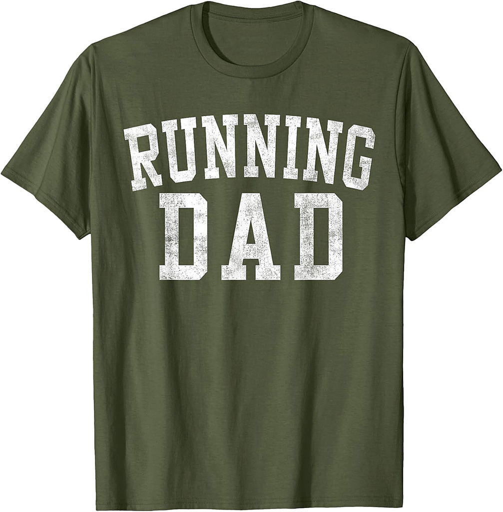 Running Dad Classic Bold Font Father's Day Daddy T-Shirt
