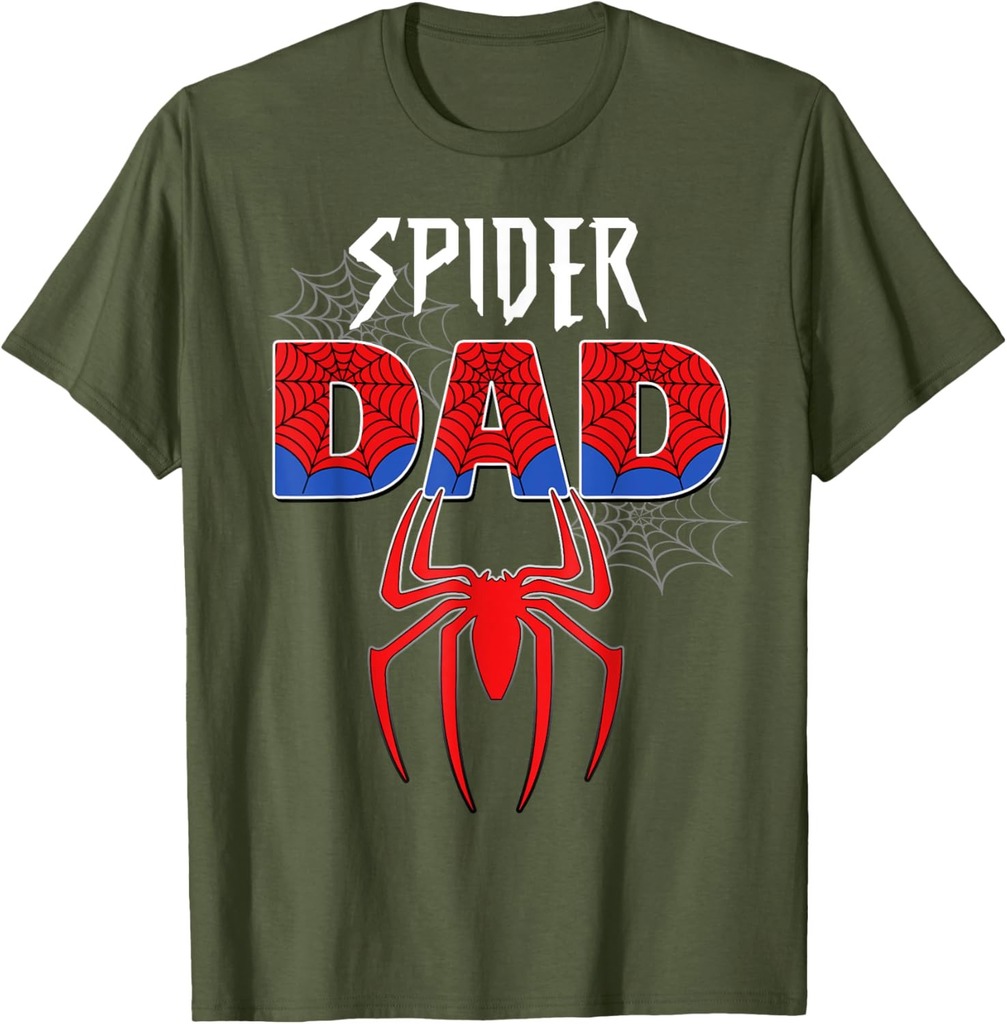 Mens Spider Dad Design Father's Day Matching Family Birthday T-Shirt
