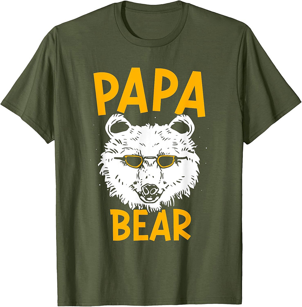 Papa Bear Lover Animal Bears Pun Bear Dad Father Daddy T-Shirt