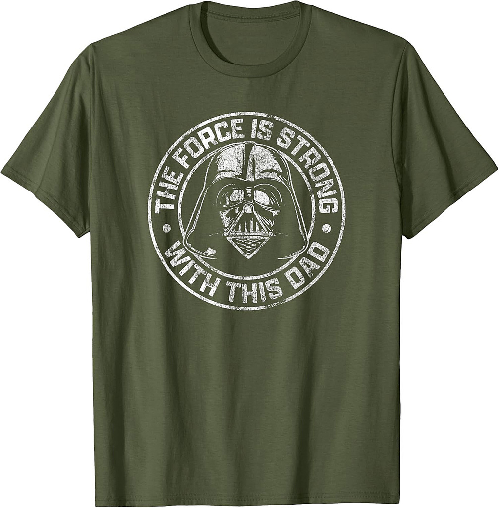 Star Wars Father's Day Darth Vader Strong Force Dad Disney+ T-Shirt