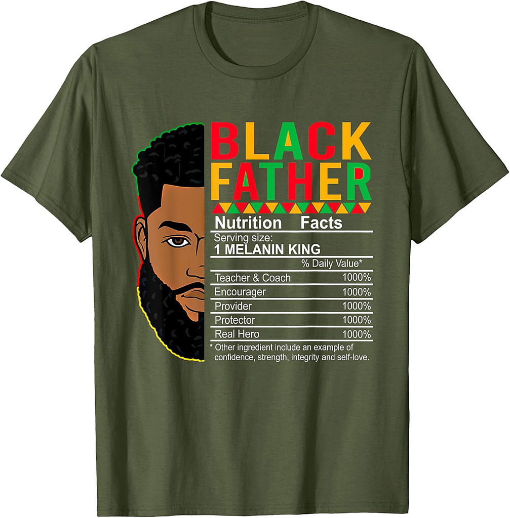 Proud African Dad Black Father Juneteenth Father's Day T-Shirt