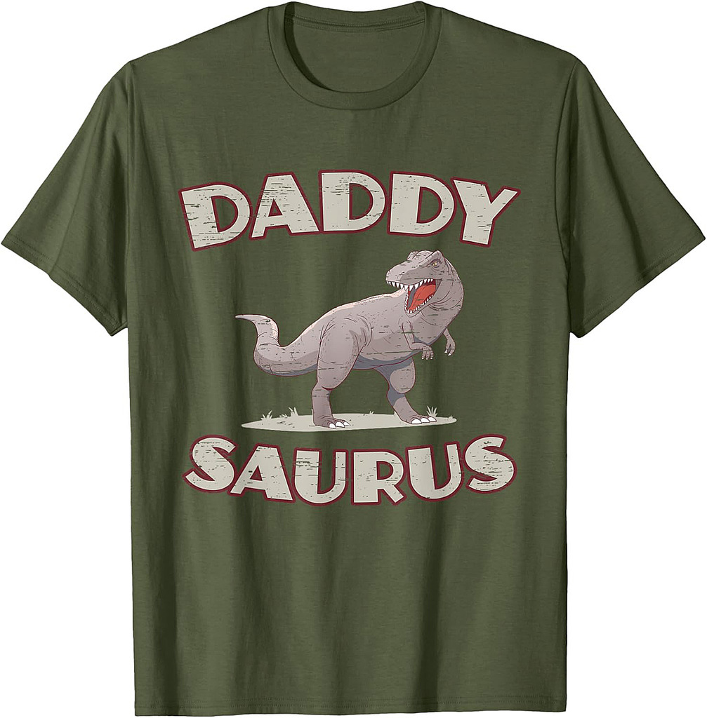 Daddy Saurus Wildlife Daddy Father's Day Dinosaurs Dino T-re T-Shirt
