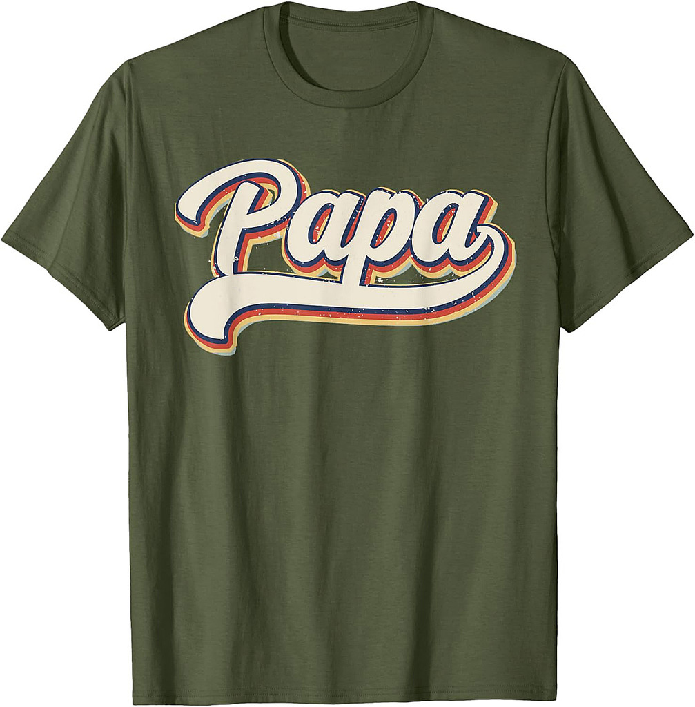 Papa T-shirt Retro Father’s Day For Funny Papa Grandpa T-Shirt
