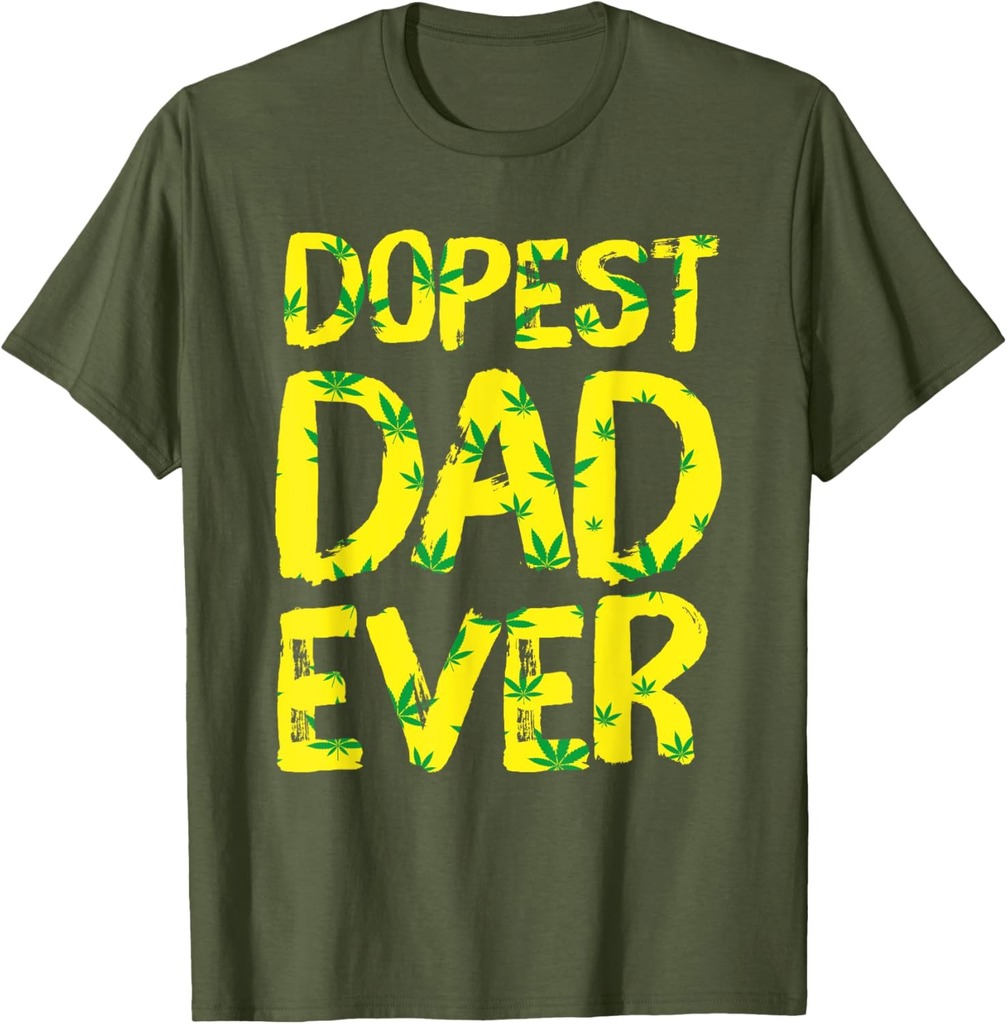 Mens Retro Vintage Dopest Dad Ever Funny Father's Day T-Shirt