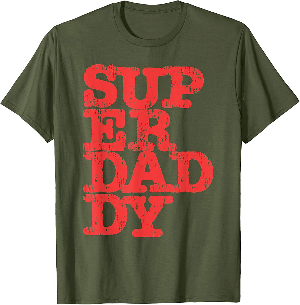 Mens Superdaddy Father's Day for Papa Dad Father Daddy T-Shirt