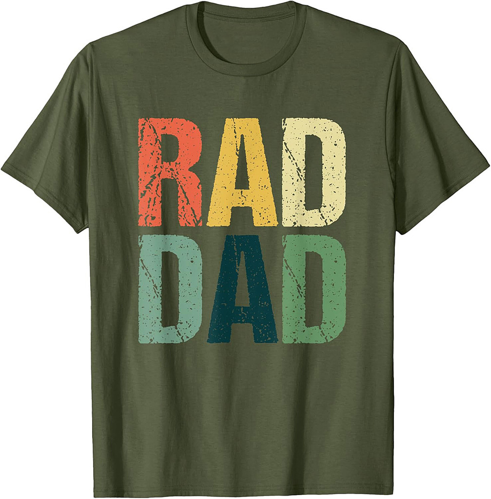 Retro Father's Day Gift Rad Dad Cool Father Daddy T-Shirt