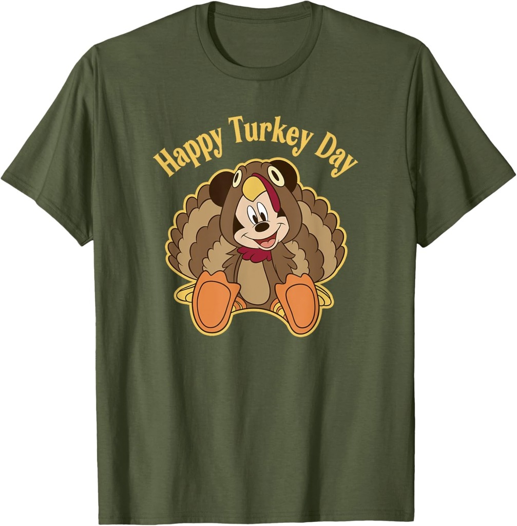 Disney Mickey And Friends Thanksgiving Mickey Turkey T-Shirt