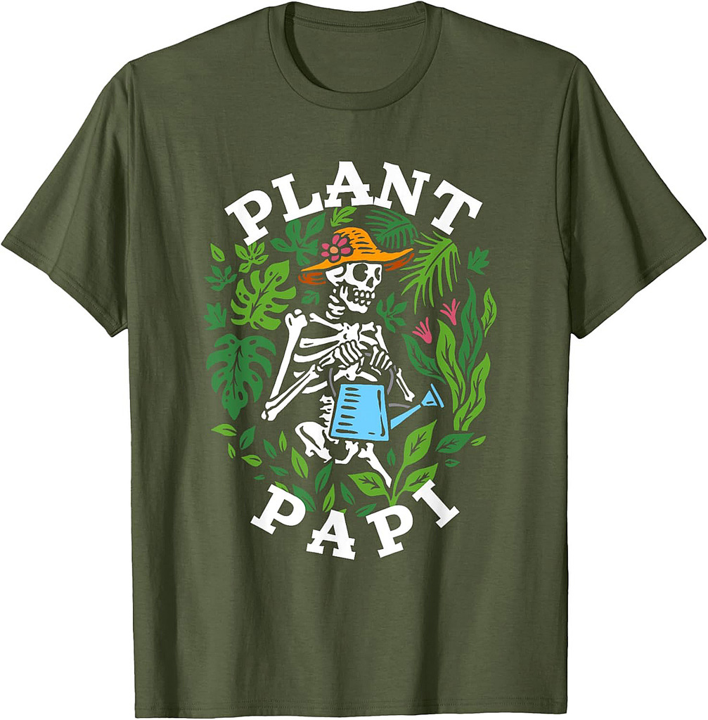 Plant Papi Daddy Father Gardener Gardening Father’s Day T-Shirt