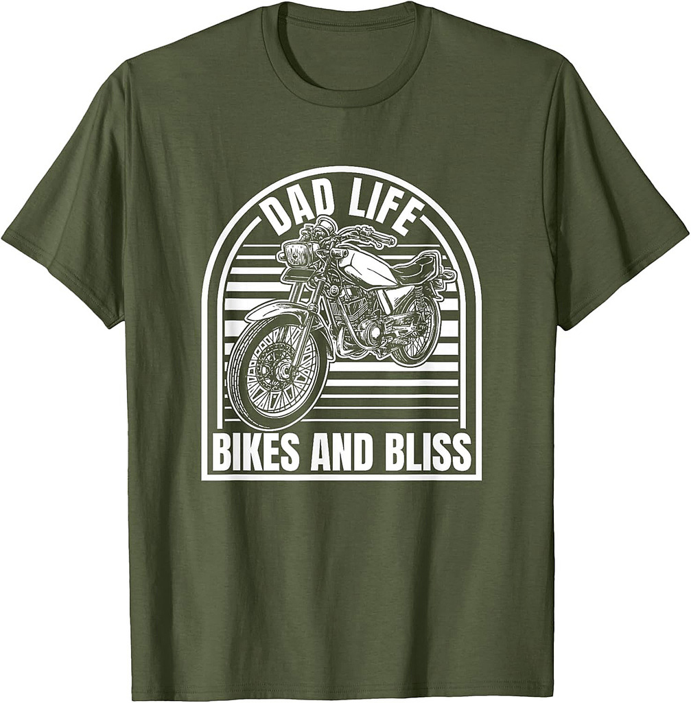 Motorbike Biker Motorcycle Dad T-Shirt
