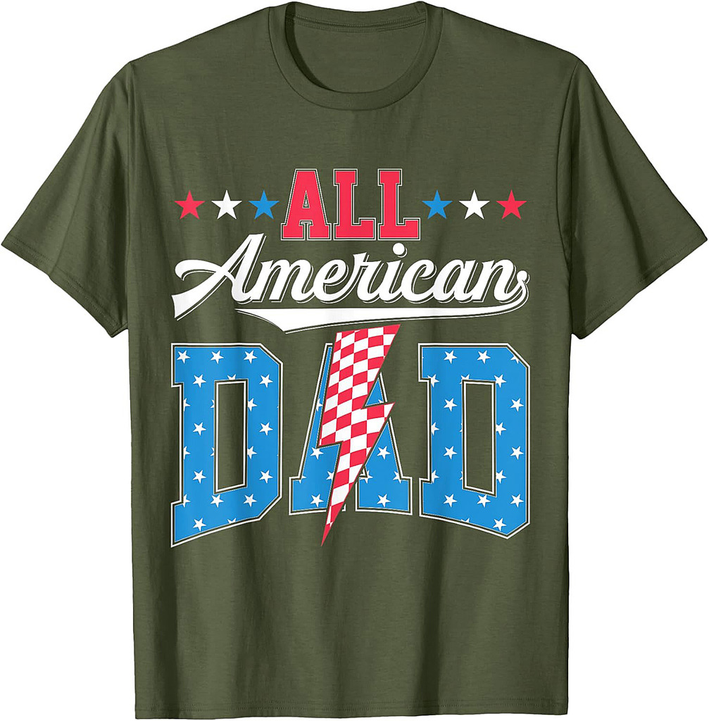 All American Dad 4th Of July Family Matching T-Shirt