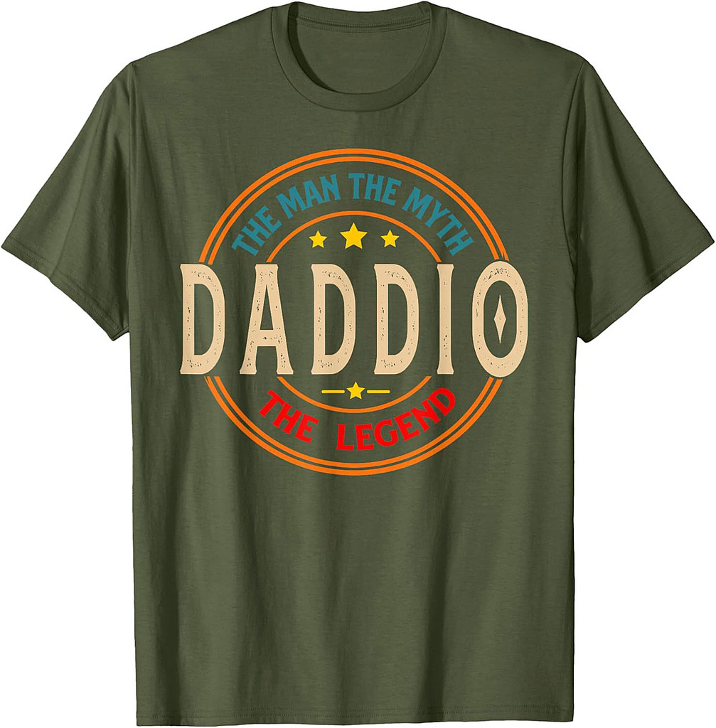 DADDIO The Legend The Man, Funny DADDIO Fathers Day T-Shirt
