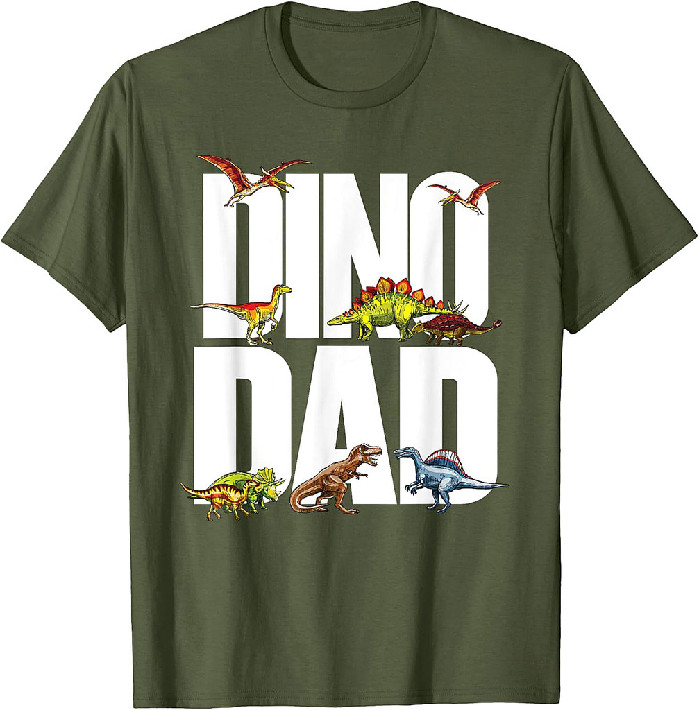 Dinosaur Dad Dinosaur Parent Father's Day Gift for Dino Dads T-Shirt