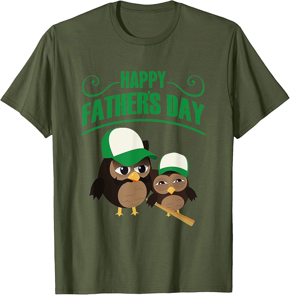 Owl Happy Father's Day T-Shirt