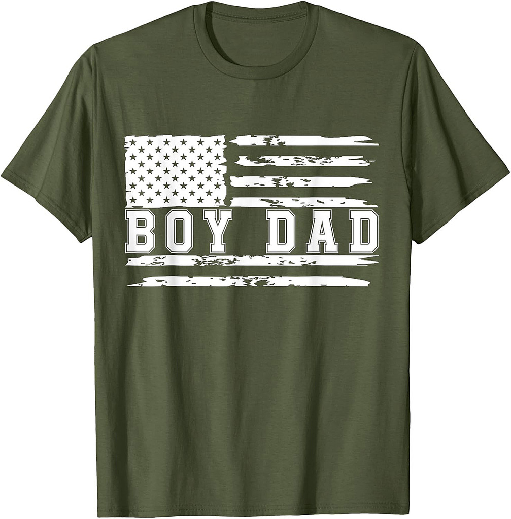 Proud Dad Of Boy Father of Boys For Dad Xmas Fathers Day T-Shirt