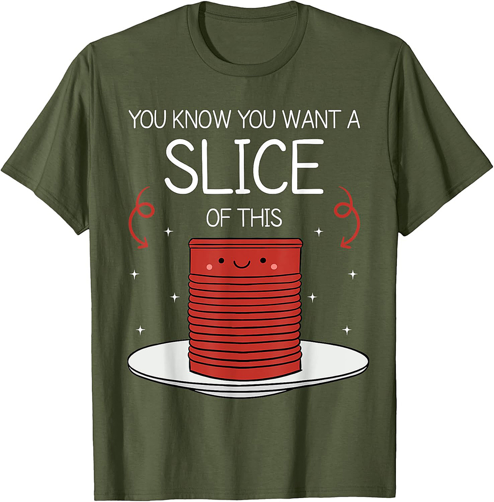 Funny Thanksgiving Canned Cranberry Sauce T-Shirt