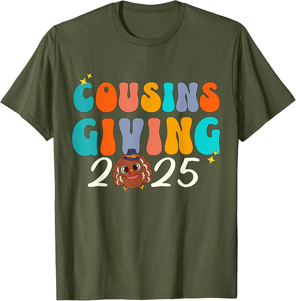 Cousins Giving 2025 Thanksgiving Matching Group T-Shirt