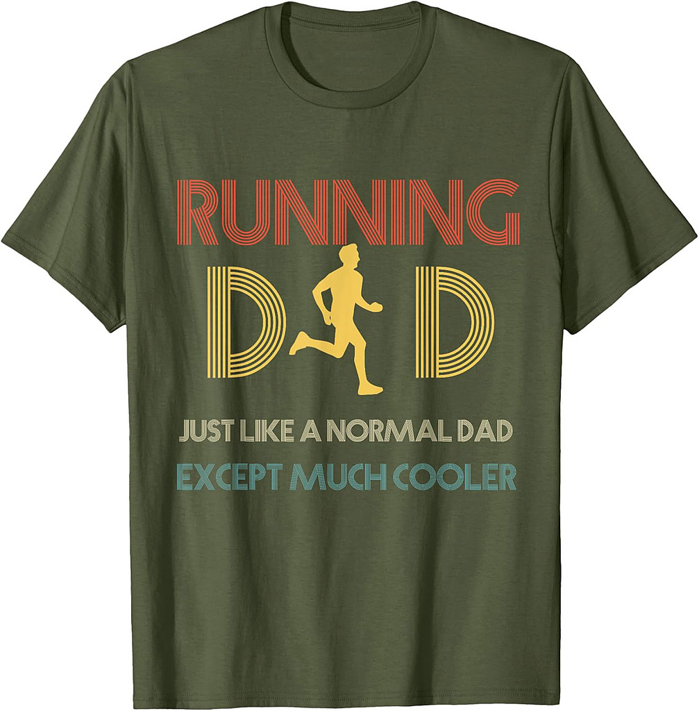 Men's Father Runner Father's Day Running Dad T-Shirt