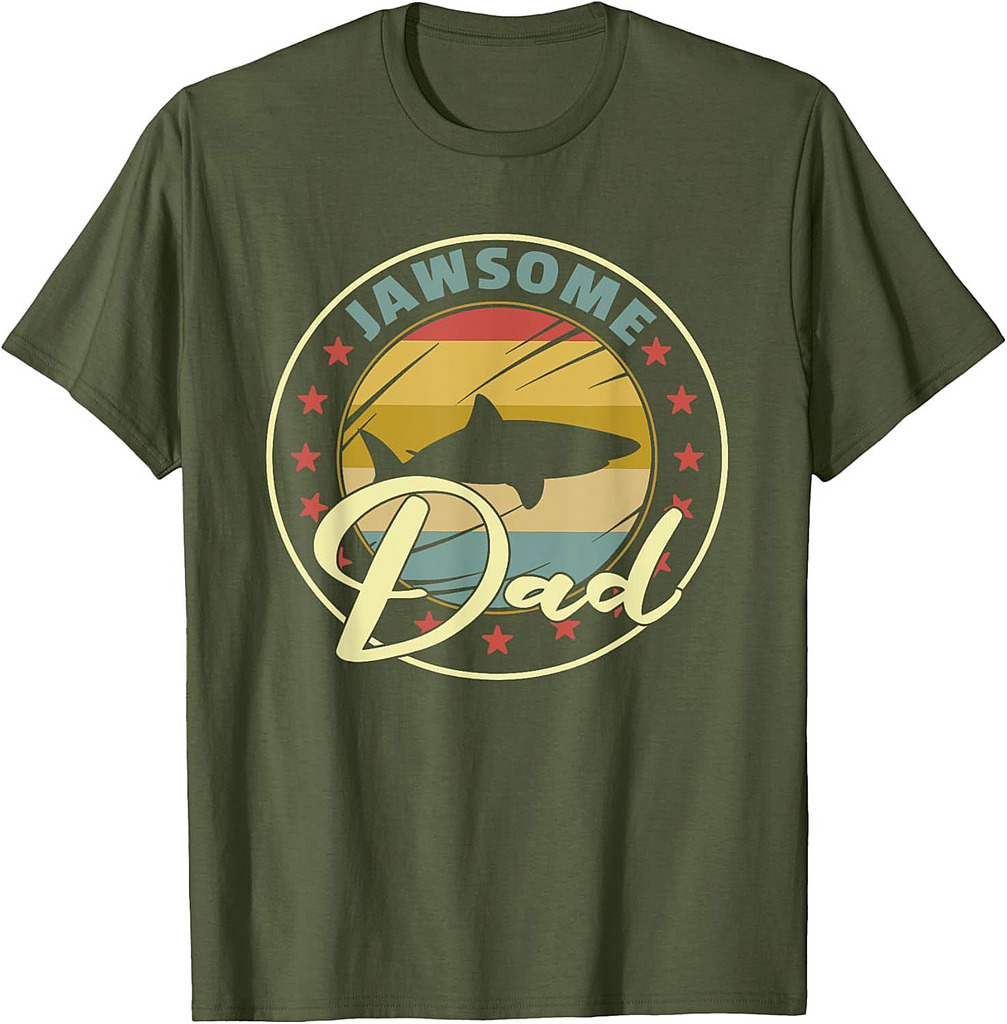 Jawasome Dad Funny Shark Funny Father´s Day T-Shirt