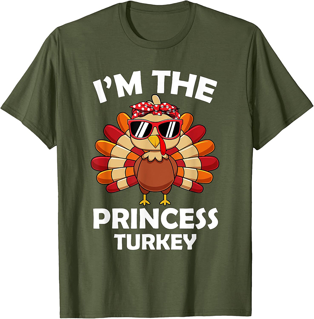Princess Turkey Family Group Matching Thanksgiving Party T-Shirt