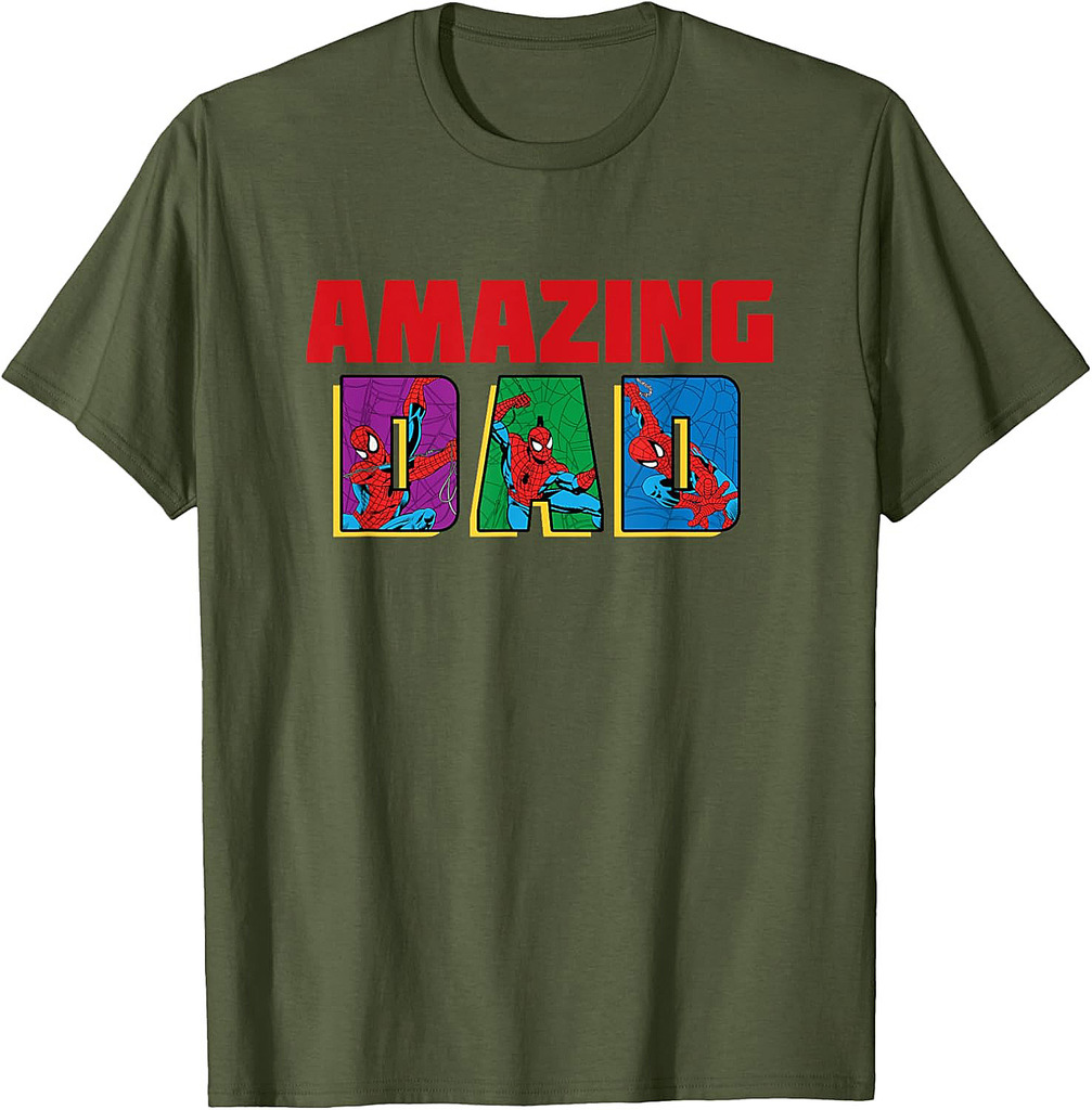 Marvel Spider-Man Amazing Dad Birthday Father’s Day T-Shirt