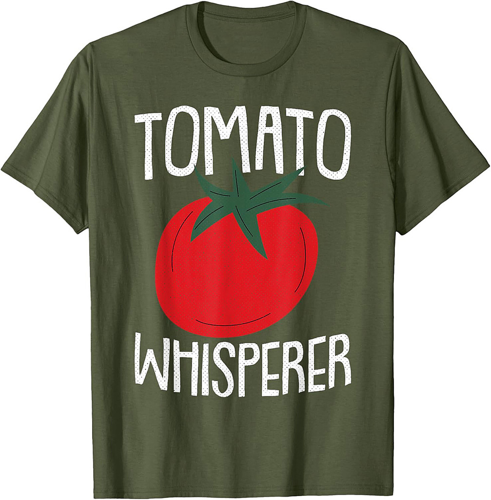 Tomato Whisperer Fathers Day Gardening Dad-dy Dada Gardener T-Shirt