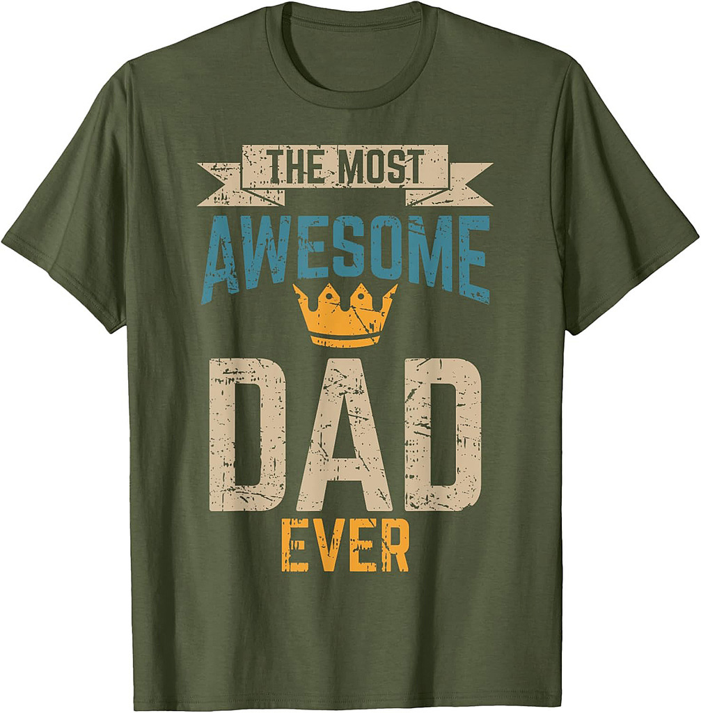Awesome Dad Worlds Best Daddy Ever Tee Fathers Day Outfit T-Shirt