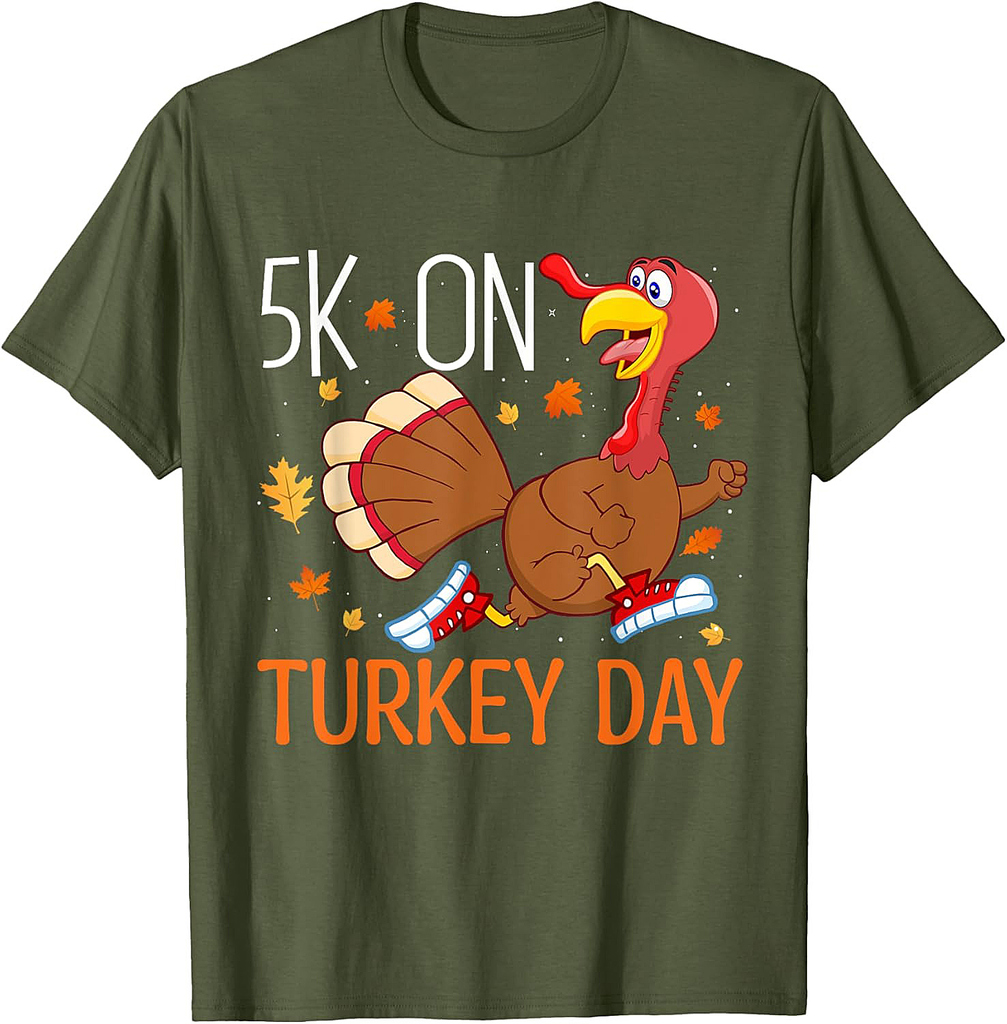 5K On Turkey Day Race Thanksgiving For Turkey Trot T-shirt