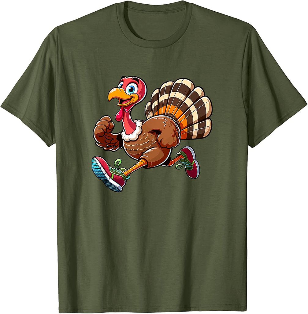 Running Turkey Turkey Trot Running Thanksgiving T-Shirt