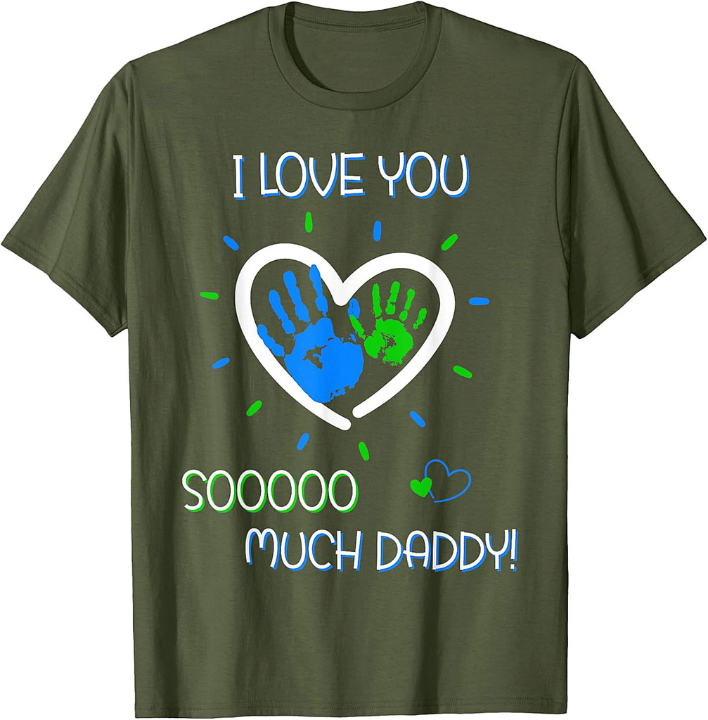 Kids I love you Daddy for Boys and Girls on Father's Day T-Shirt