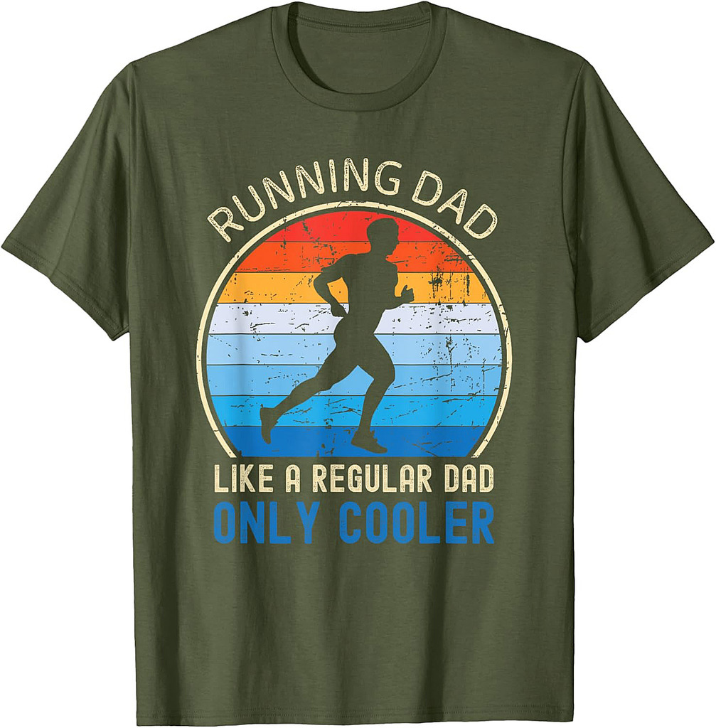 Running Dad Marathon Runner Coach Marathoner Father's Day T-Shirt