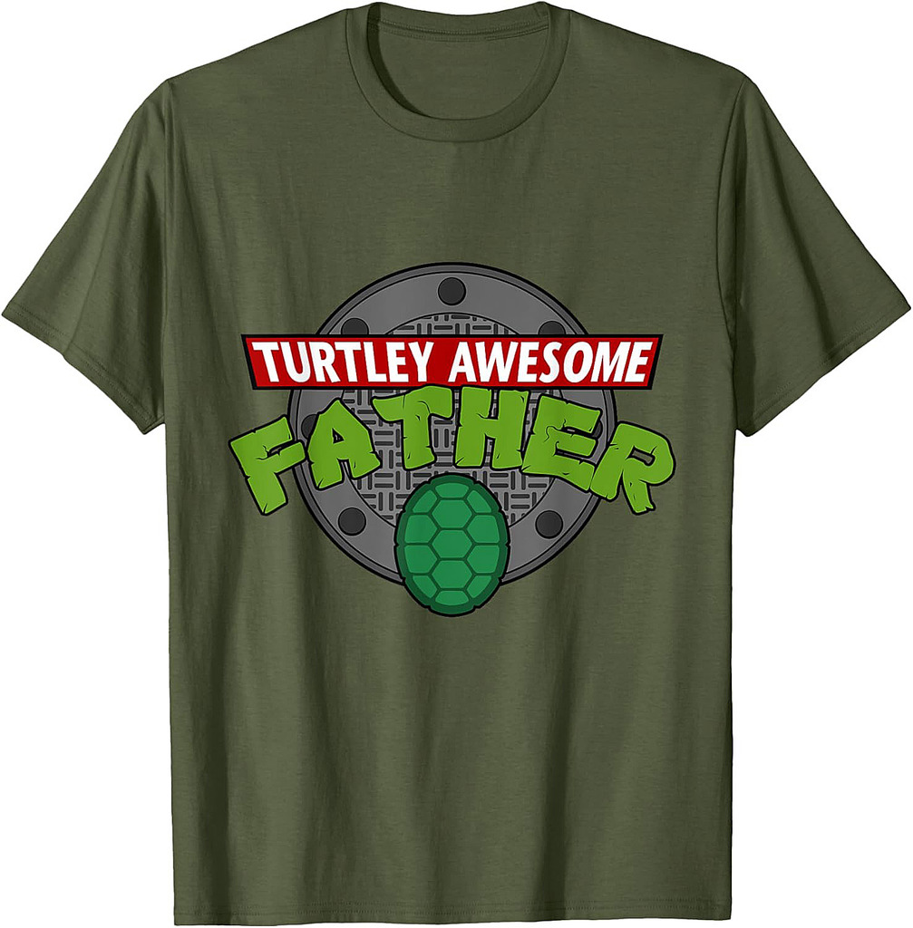 Turtley Awesome Father Awesome Fathers Day T-Shirt