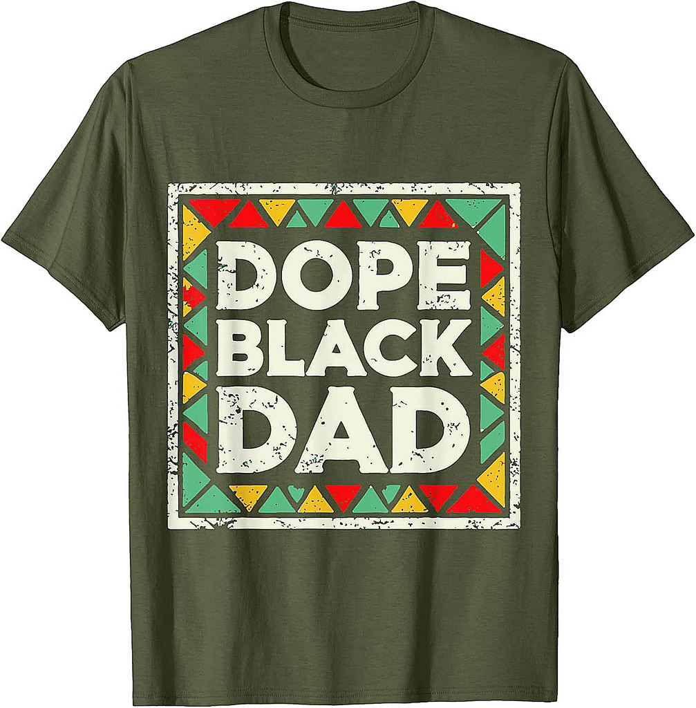 Black History Month Fathers Day Dope Black Dad T-Shirt