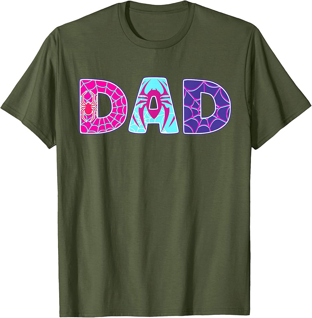 Men Dad Spider Dad Father's Day T-Shirt